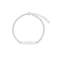 thumbnail image 3 of Personalized Planet Sterling Silver Engraved Bar Curb Chain Bracelet ,Women's, 3 of 3