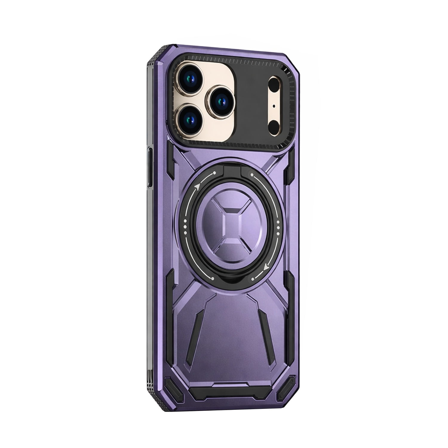 Heavy-Duty Armor Case with Swivel Stand & MagSafe for iPhone 17 Pro - Light Purple