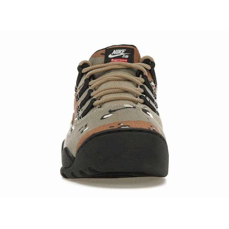 Nike Men's SB Darwin Low Supreme Desert Camo Skateboarding Shoes