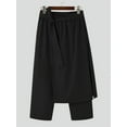 thumbnail image 3 of INCERUN Men Loose Straight Pants Harajuku Style Vintage Cropped Trousers, 3 of 4