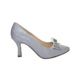 thumbnail image 2 of ZAPATILLA DE VESTIR LEON MUJER plata SINTETICO 4918 LEON  4918p, 2 of 4