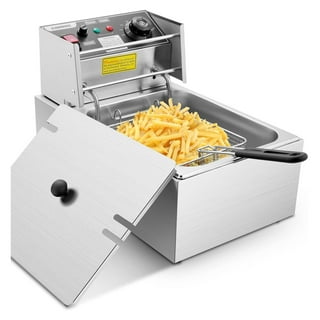  Comft CMFTGDS Deep Fryer Commercial Fry Daddy with Basket,  Stainless Steel Electric Countertop Large Capacity Kitchen Frying Machine  for Turkey, French Fries (12.7QT12L): Home & Kitchen