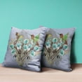 thumbnail image 4 of Hummingbird Love Indoor/Outdoor Pillow with Removable Cover in Green Brown Gray20x20, 4 of 5