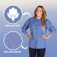 thumbnail image 6 of Women's Warm Up Medical Scrub Jacket (Ceil Blue, Medium), 6 of 7