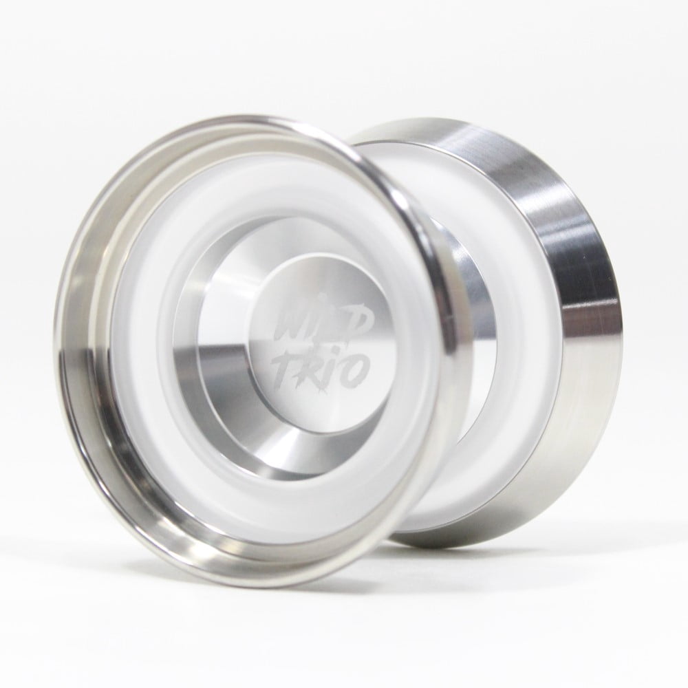 W1LD (Worldwide 1nnovative Leading Design) Wild-Trio Yo-Yo - Tri-Material YoYo (Silver)