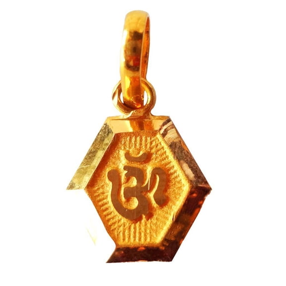22K/18K Real Certified Fine Yellow Gold Beauteous Mens Pendant