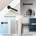 thumbnail image 4 of Door Stop, 150mm Long, Black Door Stop, Modern Wall Mounted Door Stop, Heavy Duty Stainless Steel Door Stop with Rubber Tip for Soundproofing, Door S, 4 of 5