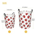 Cauagu Hand Drawn Strawberry for Laundry Basket,Collapsible Organizer