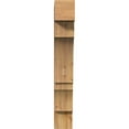 thumbnail image 3 of Ekena Millwork 6"W x 28"D x 40"H Balboa Block Rough Sawn Bracket, Western Red Cedar, 3 of 25