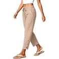 thumbnail image 4 of Bnwani Pants for Women, Fashion Wide Leg Elastic Waist Drawstring Causal Pants, 4 of 8