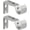 Dusty Blue, variant on 2 Piece Dual Purpose Curtain Rod Bracket Ceiling Wall Mount 1 Inch Holder