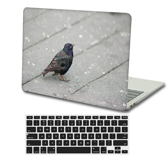 KSK KAISHEK Hard Shell Case for Newest MacBook Pro 15 inchs( Touch Bar, 2016 2017 2018 2019) + Black Keyboard Cover Model A1990 A1707 Feather Series 0513