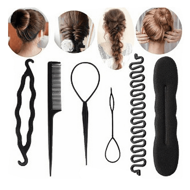 Kit de herramientas para peinar cabello Brillar accesorios para trenzar cabello Electrónica