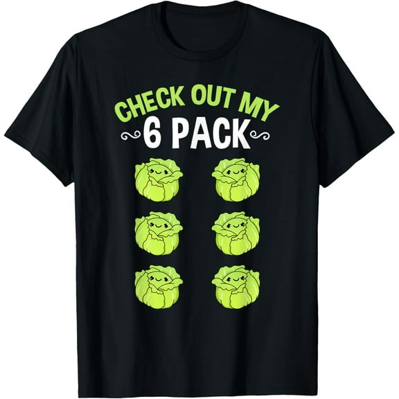 Check Out My Six Pack Kawaii CabbageT-Shirt