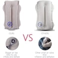 thumbnail image 4 of Almohada de viaje inflable portátil, almohada para reposacabezas con bolsa de almacenamiento, fácil de inflar, desinflar, ideal para aviones, automóviles, autobuses, trenes, oficinas, siestas (gris) Excelente Rendimiento, 4 of 5