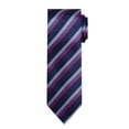 thumbnail image 2 of Jacob Alexander Men's Woven Chevron Stripes Pattern Regular Neck Tie - Red, 2 of 7
