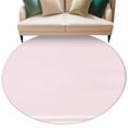 thumbnail image 2 of 7ft Washable Round Rug, Stripes Non-Slip Circle Area Rug for Living Room Dining Room, Abstract Pink Geometric Simple Indoor Floor Mat for Home Decor, 2 of 9