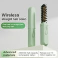 thumbnail image 2 of Soumake Portable Cordless Hair Straightener Brush – 3-Temp Adjustable, Fast Heating, USB Rechargeable, Negative Ion Hot Brush for Styling, 2 of 8