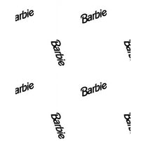 Barbie 90s Logo Removable Vinyl Wallpaper by Barbie - White