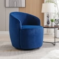 thumbnail image 5 of Accent Chair Sofa Armchair With Black Powder Coating Metal Ring Teddy Fabric Soft Cushion Chair For Living Room Lounge Bedroom, 5 of 9
