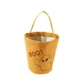 thumbnail image 2 of NWOKYZGH 1Pc Halloween Trick or Treat Bag, Pumpkin Canvas Candy Tote Bucket Multipurpose Portable Collapsible Reusable Bucket - Best Halloween Party Gifts, 2 of 6