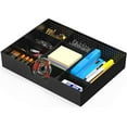 thumbnail image 1 of Space-Saving Drawer Organizer with Adjustable Compartments, Black 1 Pack, 1 of 7