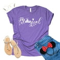 thumbnail image 4 of Theme Park Disney Magical Shirt Family Vacation Tee Disneyworld Unisex T-Shirt Adult Ladies (Purple, Small), 4 of 6