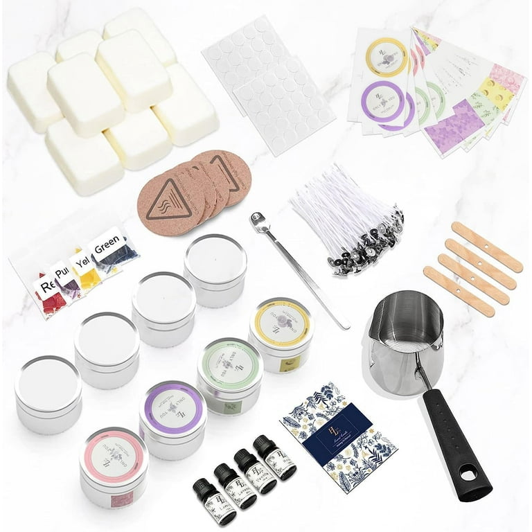 Candle Making Kit, 83 Pieces - Makes 9 Scented Candles, DIY Arts and Crafts  Kits for Adults and Teens, Soy Wax Candle Making Kit for Adults, Hobbies  for Women by Pebble 