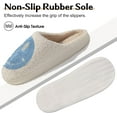 thumbnail image 4 of Smile Face Slippers for Women - Soft Plush Retro Preppy Slip-on Comfortable Indoor/Outdoor Shoes, 4 of 5