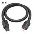 thumbnail image 1 of Cable de alimentación de cobre puro, 12 AWG, Cable de Audio de alta fidelidad, trenza de fibra con enchufe estadounidense, 1 of 9