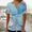 Blue, variant on Aloohaidyvio Tops Clearance,Womens Summer V-Neck Print Casual Loose Top Short Sleeve Button Blouses Tops