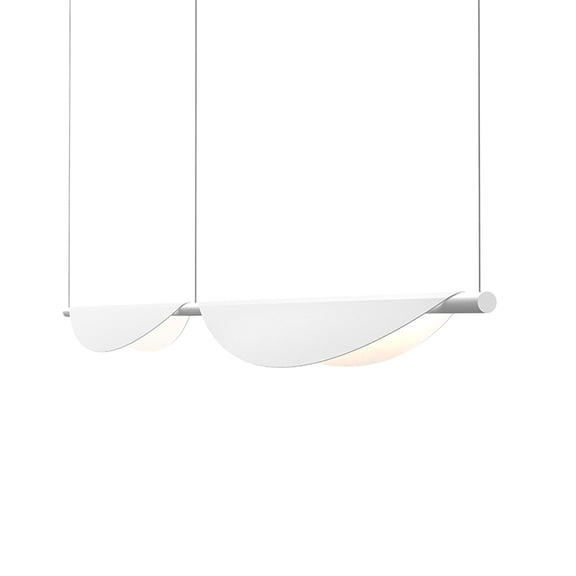 Sonneman 3122-79 Tela 79" Wide Led Linear Chandelier - White