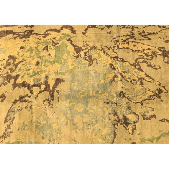 Ahgly Company Indoor Rectangle Abstract Brown Modern Area Rugs, 8' x 10'