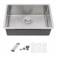 thumbnail image 4 of Undermount Single Bowl Stainless Steel Kitchen Sink, 4 of 12