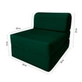 thumbnail image 6 of Hunter Green Sleeper Chair Folding Foam Beds, Portable Studio Sofa Guest Bed, 6 x 24 x 70, 6 of 6