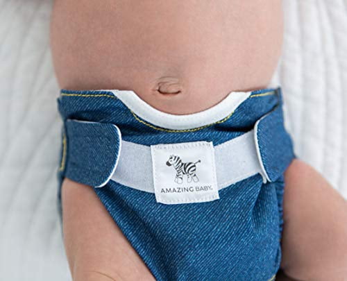 Size 3 1 Reusable Booster 1 Tri-fold Reusable Insert Denim NextGen Hybrid Cloth Diaper Cover 12-25 lbs SmartNappy Blue Jeans by Amazing Baby