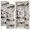 Color 1, variant on 2 Pcs School Locker Magnetic Wallpaper 12" x 36" White Birch Tree Bark Natural Knots Horizontal Lines Reusable Removable Locker Accessories Back to School Supplies