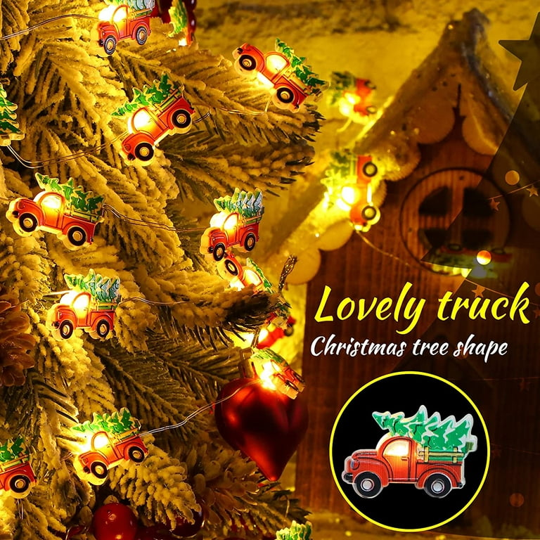 Impress Life Christmas Tree Farmhouse Truck String Lights Decoration, —  CHIMIYA