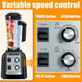 Professional Countertop Blender,Kepeak 2200W High Speed Smoothie