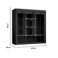 thumbnail image 2 of Armario Armable Closet Organizador De Ropa De Acero Inoxidable Xtellar Color Negro, 2 of 3