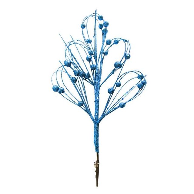Plume de Paon 12 Po avec Paillettes d'Aqua - Pack de 5