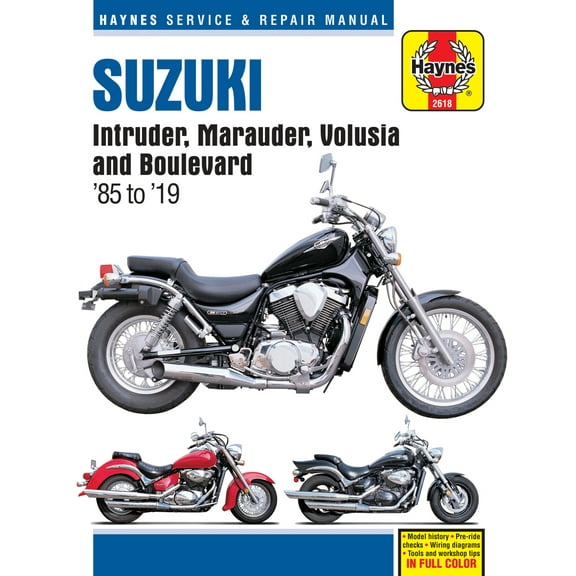 Suzuki VS700/VS750/VS800 Intruder (85-04), VZ 800 Marauder (97-04), VL800 Volusia (01-04), C50/M50 Boulevard (05-19) & S50 Boulevard (05-09) Haynes Repair Manual ^