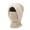 Beige, variant on Unisex Winter Balaclava Hat, Fleece Lined Thermal Knit 3-in-1 Integrated Face Mask Neck Warmer, One Piece Hood for Skiing Hiking and Extreme Cold Weather - Beige