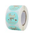 thumbnail image 3 of Thank You Sticker Decorative Gift Wrapping Labels with Strong Adhesiveness Blue Kraft Paper 500Pcs Roll, 3 of 5