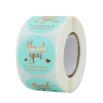 DEMACRIO Round Thank You Sticker 500Pcs/Roll for Baking Packaging Paper Sealing Labels