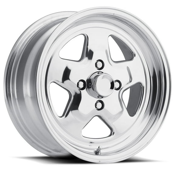 15" Vision American Muscle 521H Nitro Polished Wheel 15x8 4x4.25 Rim 27mm
