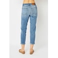 thumbnail image 6 of Womens cuffed hem slim jeans with highly stretchy denim for a flattering fit versatile everyday casual dressy modern look, 6 of 10