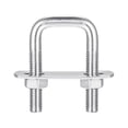 thumbnail image 1 of Unique Bargains Square U-Bolts 2 Sets 27mm Inner Width 50mm Length M8 304 Stainless Steel U Clamp Bolt, 1 of 5