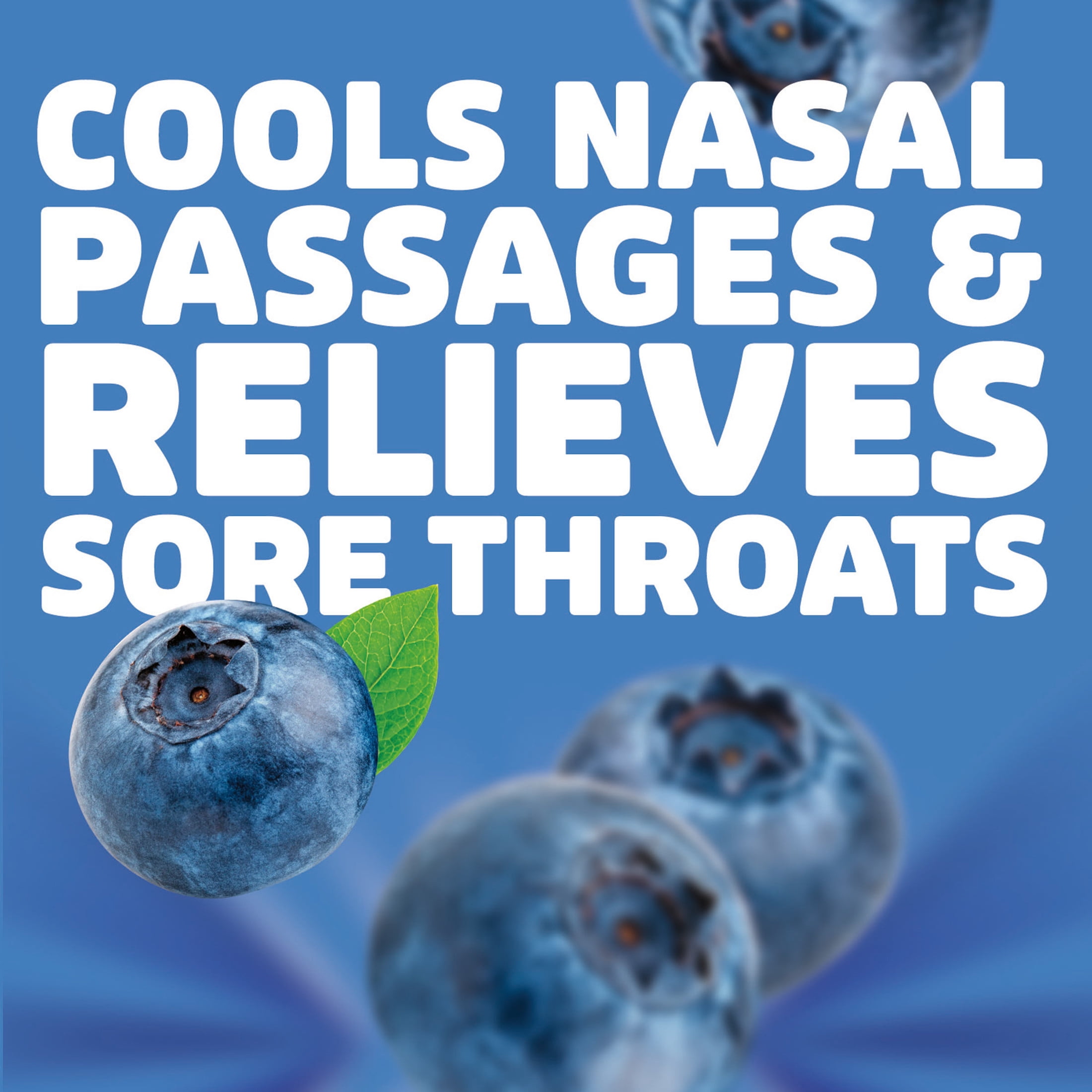 HALLS Throat Relief Blueberry Cough Drops, FSA/HSA Eligible, Value Pack, 80 Drops