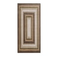 thumbnail image 2 of Garvee 2'x6' Farmhouse Bordered Runner Rug Braid Printed Carpet, Washable Soft Non Slip Rug for Hallway Bedroom Entryway, Brown and Green, 2 of 7
